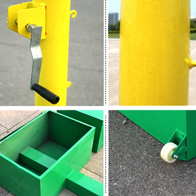 Movable adjustable portable volleyball post outdoor