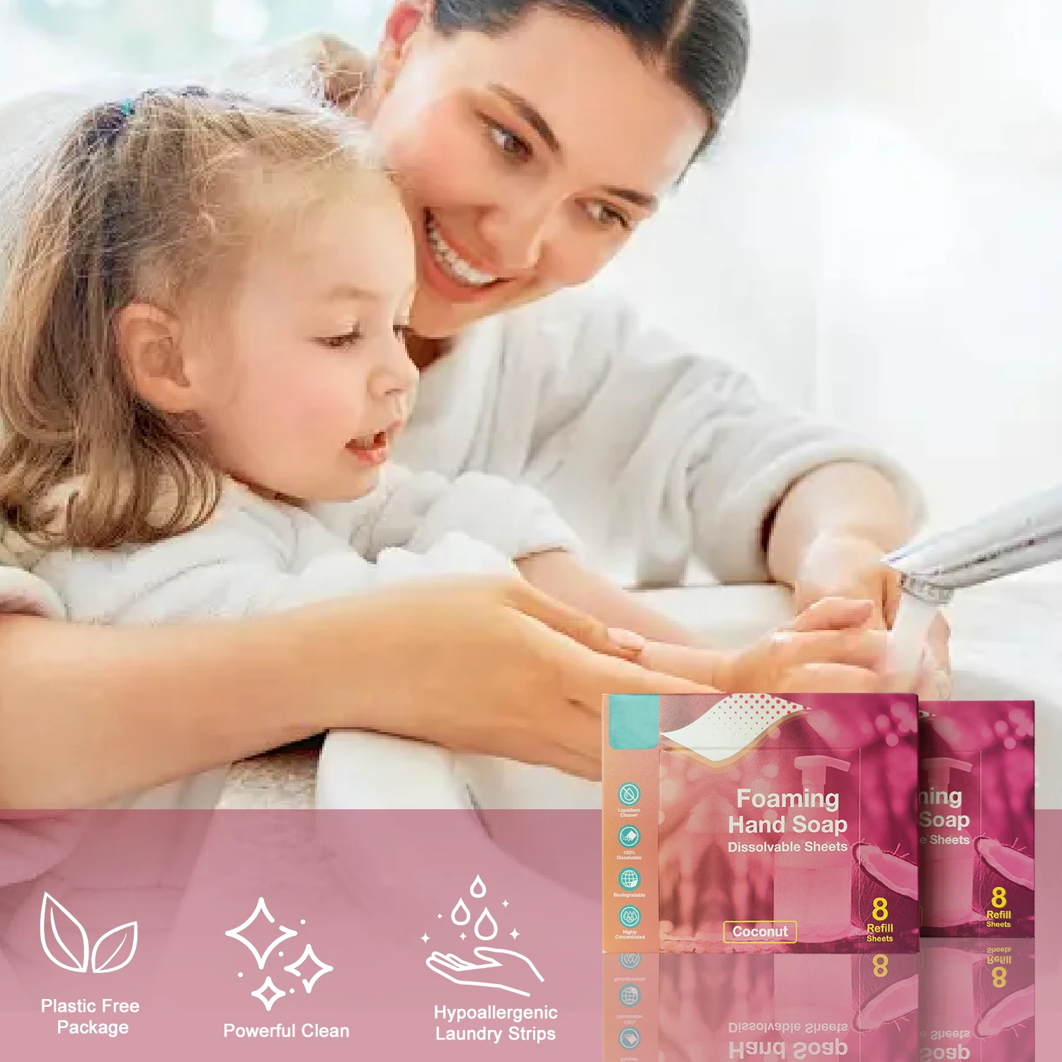 Eco-Friendly Disposable Cleaning Hand Sheet Hand Soap Paper Foaming Hand Washing sheets