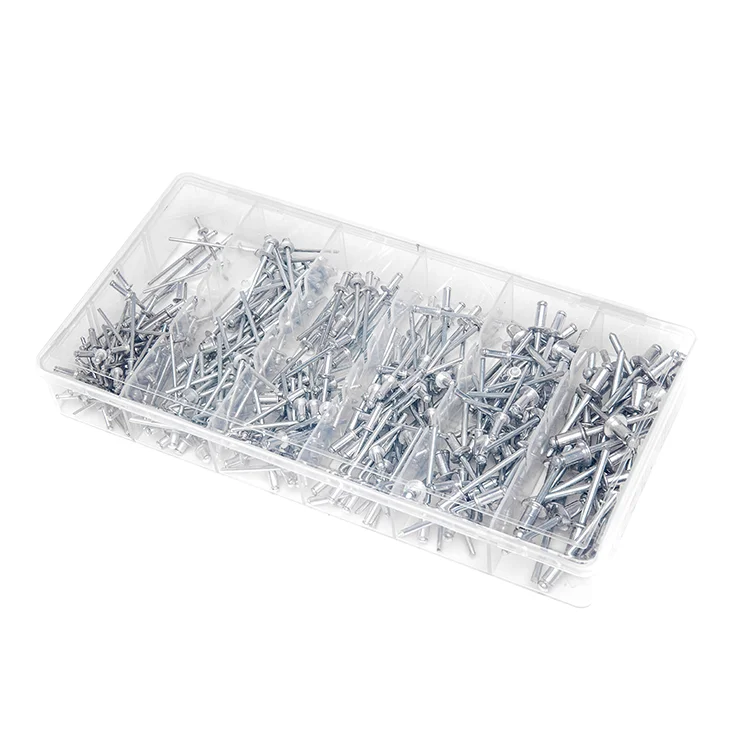 320pcs Pop Rivets Assortment Kit, 6 Sizes Aluminum Rivets Assorted Blind Rivets with PP Case