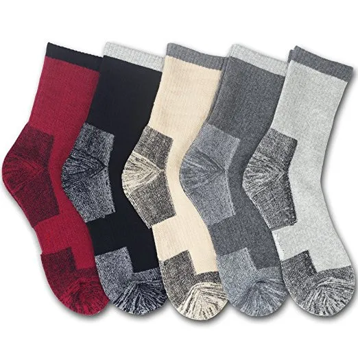 custom logo white Heavy duty cushion heated wool men weekday work boot thermal winter socks