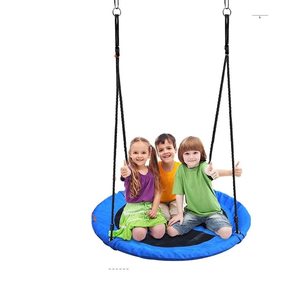 Children Outdoor Garden Metal Chain Silicone Colorful Single Swing