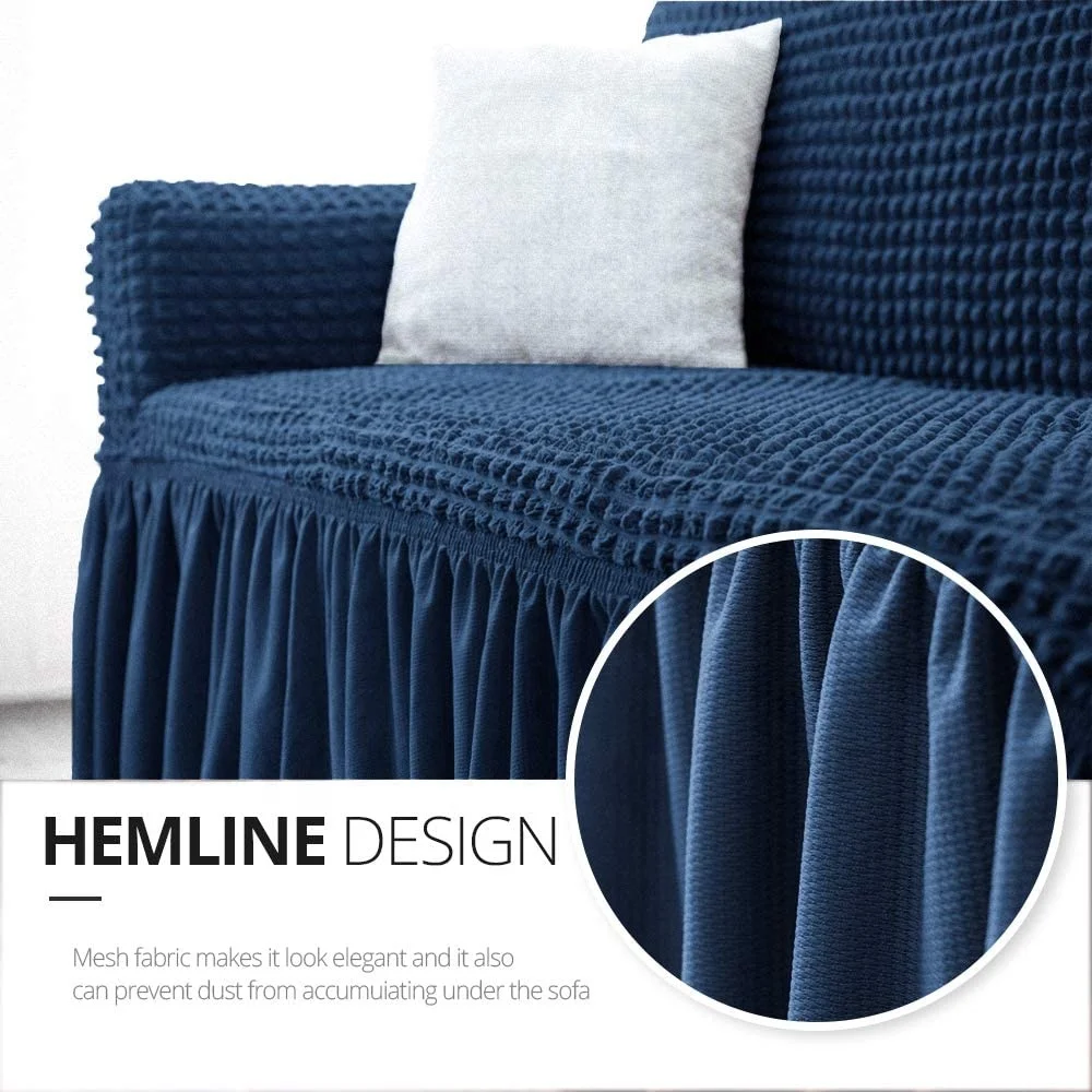European-style seersucker high stretch fabric sofa cover cushion full sofa cover