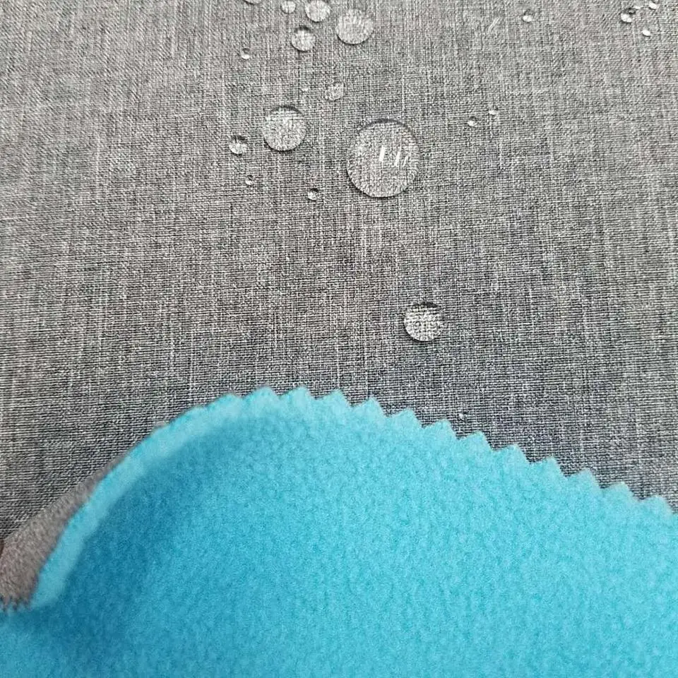 100% polyester polar fleece fabric  tpu membrane sublimated softshell jacket fabric manufacturer in china sj#