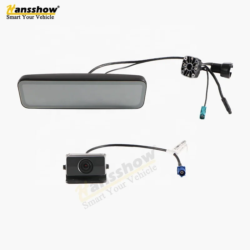 Hansshow Model 3 Y Wide Anti-glare Streaming Rearview Mirror Auto Dimming Back Up Camera Rear View Mirror For Tesla 2016-2023