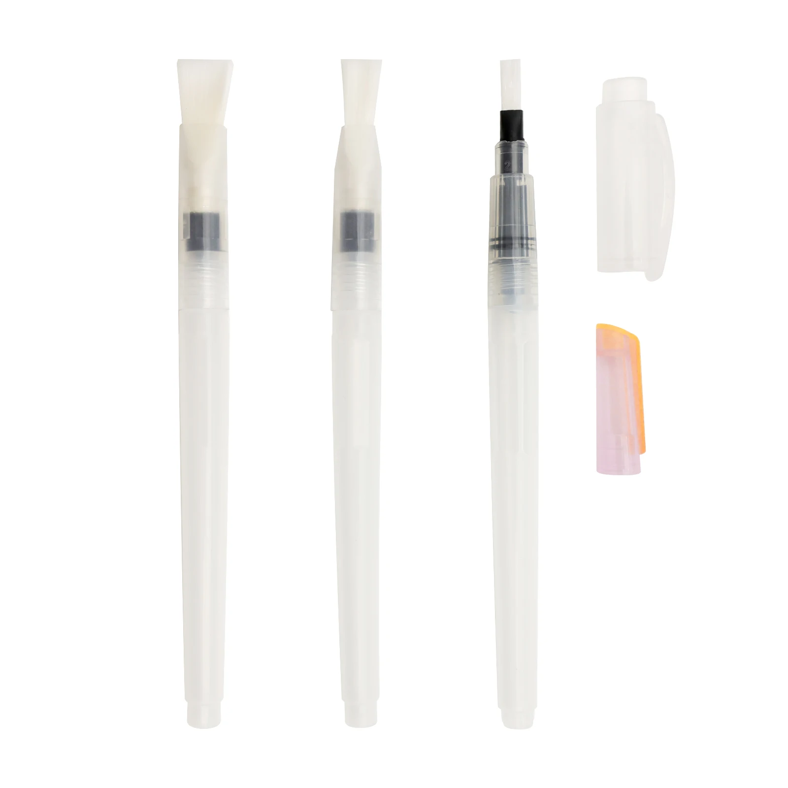 Artmate 18cm small size refillable flat head soft watercolor art painting brush water pen art supplies for beginner