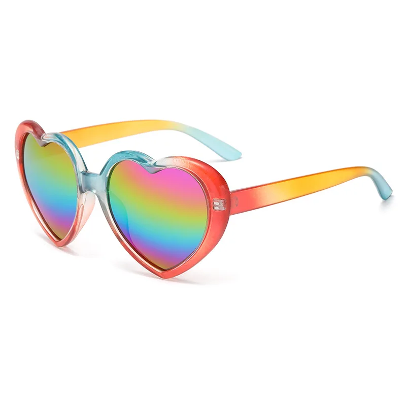 2024 Wholesale cheap party sun glasses sweet love heart shape sunglasses fashion for women