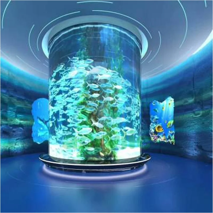 Многофункциональный садовый огромный стеклянный 4 м акриловый аквариум для аквариума для украшения подземного дверного проема, листы для всех в одном от производителя