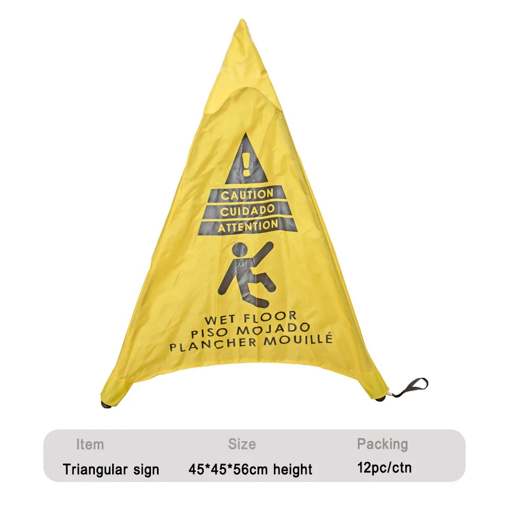 Оптовая продажа TMG-10 мокрый пол треугольный знак с Предупреждение логотип