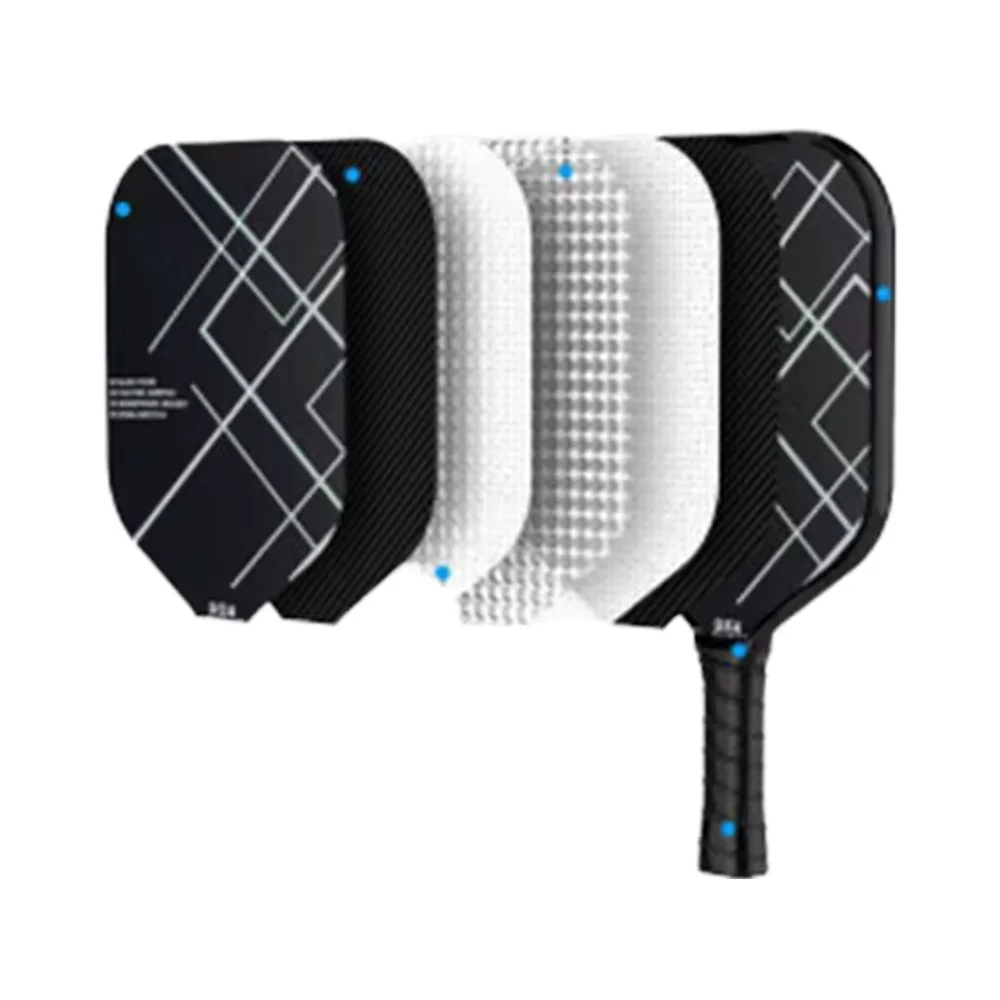 PP Honeycomb Drawstring Zipper Backpocket Durable Storage Solution 2 Fiberglass Pickleball Rackets 4 Balls 1 Drawstring Back Bag