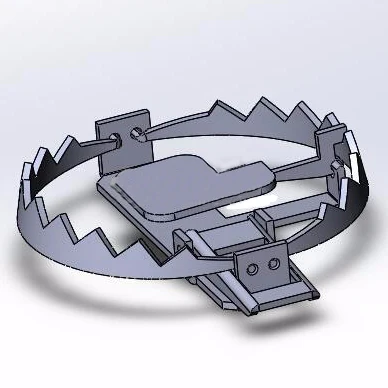 14 см, еноты, бобеты, заброды, огорсы, лисы, Armadillos, круглый металлический зажим, животные, ловушка для поймать и отпустить живых животных