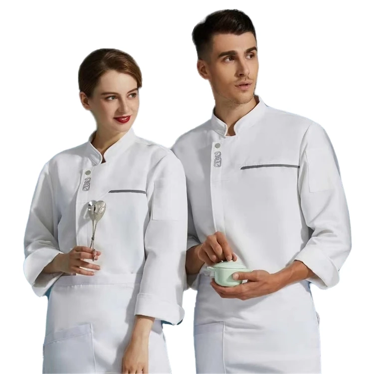 
New arrival custom designer fine quality wholesale chef uniform hotel chef coat 