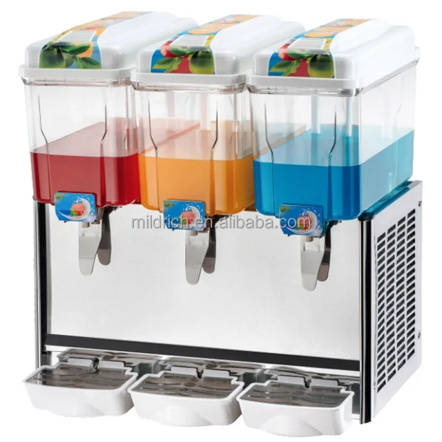 Commercial 3 Tanks 12Liters Hot and Cold Juice Dispenser Frozen Beverage Juicer Machine