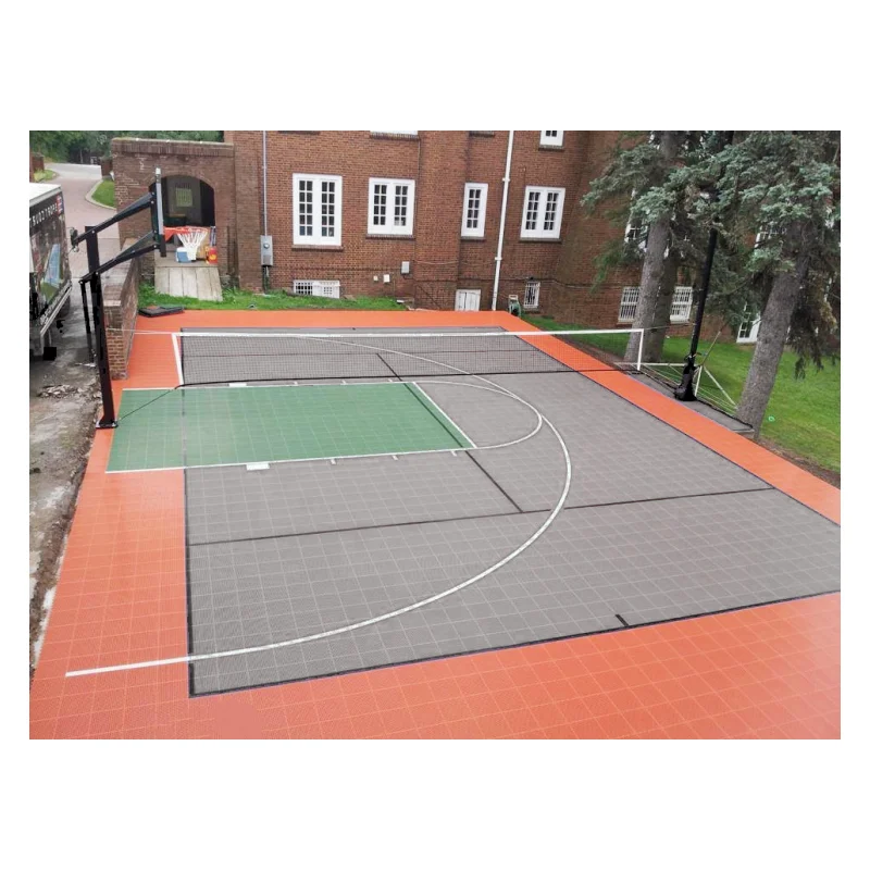 2023 PP Pickleball Court Floor Mat plastic floor fast drainage pickleball court tiles pickleball flooring