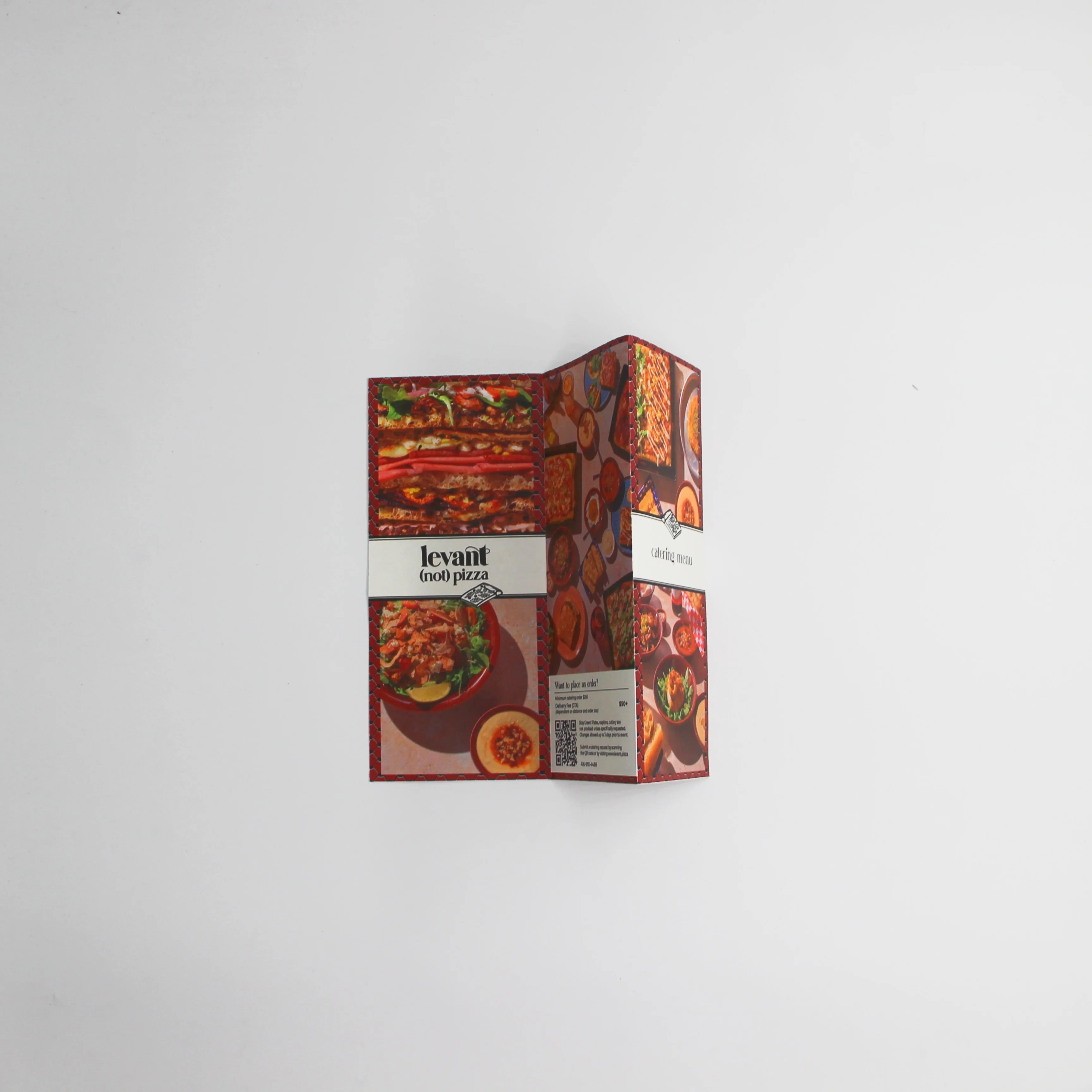 High Quality Customized Tri-fold Flyer Restaurant Menu Advertising Paper Printing Piece Service