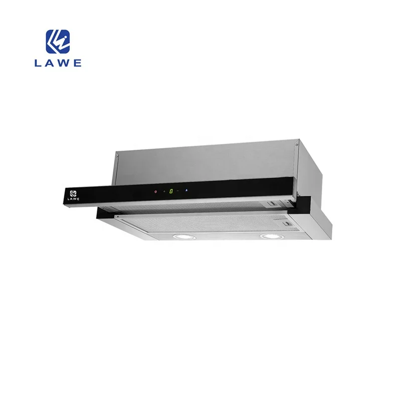 Lawe Ducted and Ductless Convertible Range Hood with LED Light Exhaust Fan for Under Cabinet Stainless Steel Slim Kitchen Hood
