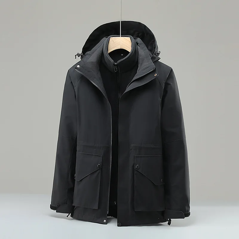 New outdoor assault suit 3-in-1/2-piece male detachable thickened thermal assault suit male