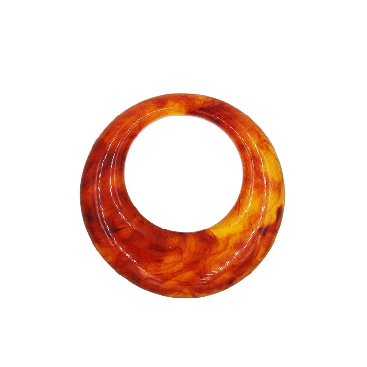 Fancy Custom Tortieseshell Large Resin Ring Buckles For Garments Bags Accessories