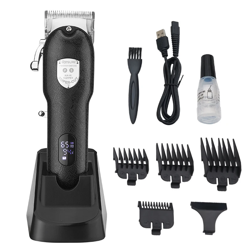 RESUXI JM-P1 Rechargeable Electric Clipper Barber Hair Trimmer Man