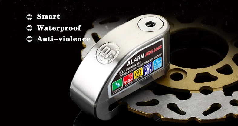 
DF Disc Lock alarm Motorcycle lock Anti-theft Motorbike /scooter alarm lock for bike 