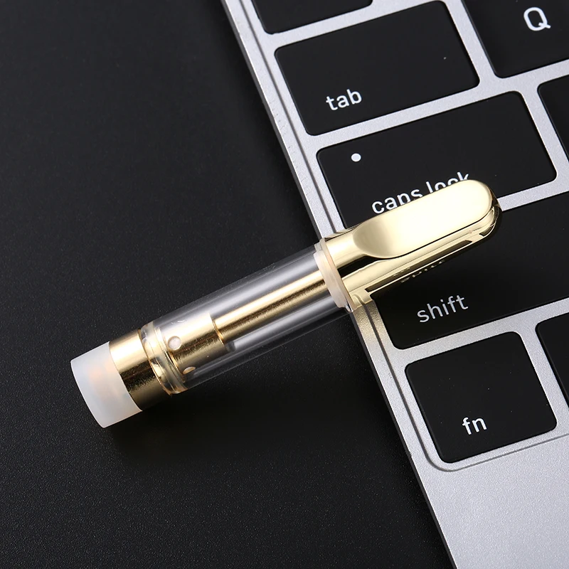 
Anti leaking G1 Gold disposable cbd cartridge With 0.5ml/1.0ml Capacity Used For 60%-95% CBD Thick Extracts Oil 