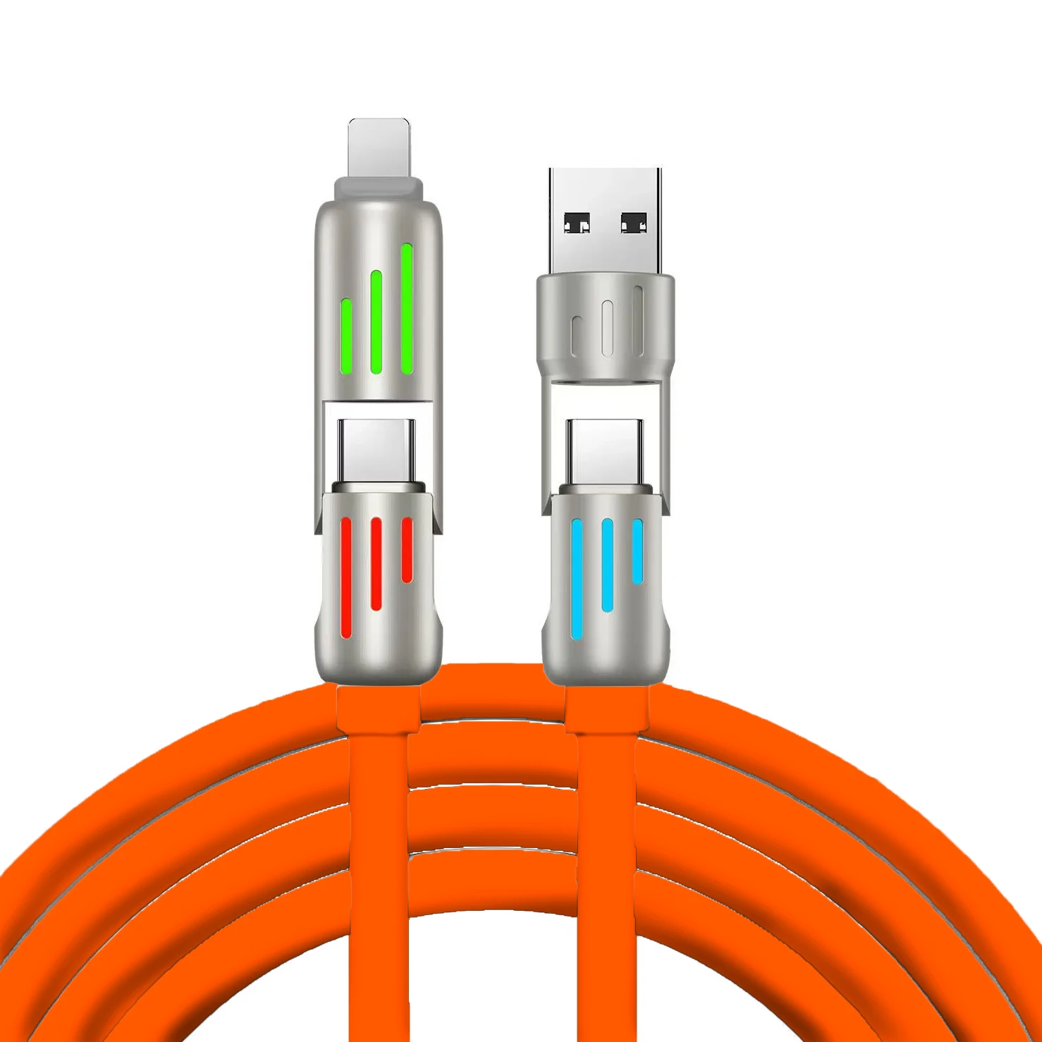 factory 240W USB C Cable 4 in 1 USB C to USB C Cable Fast Charging & Data Sync Multi Charging Cable for Phone