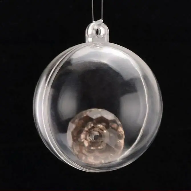 
Promotional christmas facial essence cream clear plastic ball container 