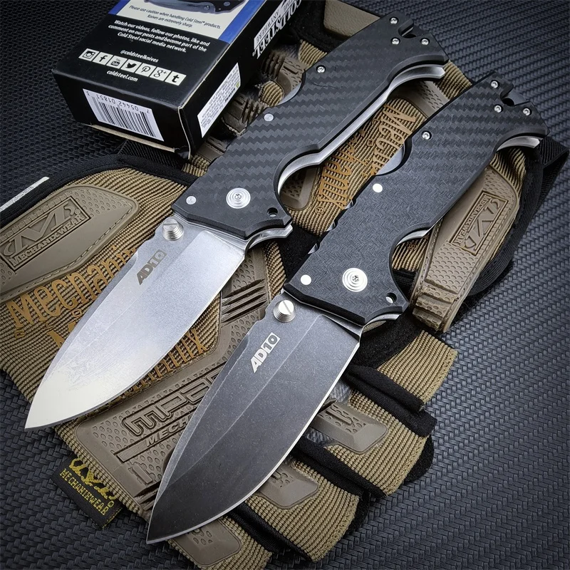 Cold steel AD10 Nylon wave fiber handle Tactical Folding Pocket knife Camping survival hunting knives