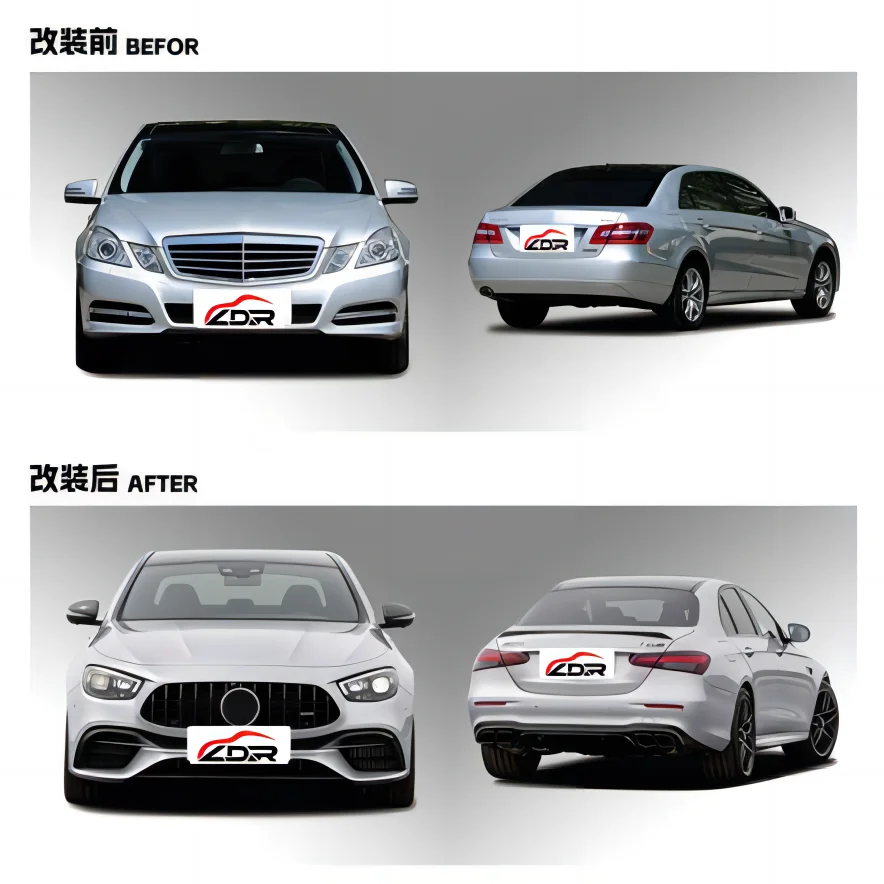 wholesale quality guaranteed automotive parts modified accessories for benz 2009-2014 W212 to W213 AMG body kit bumper headlight