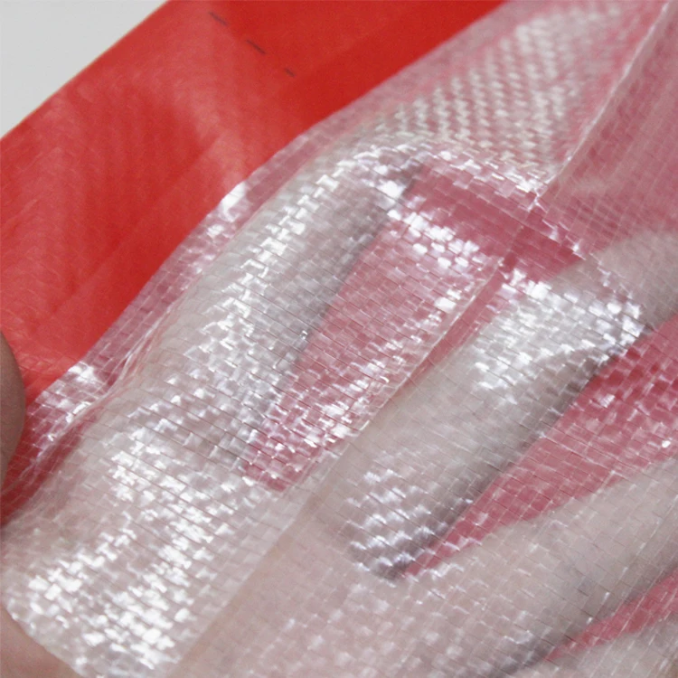 Custom pattern size laminated printed food rice back seal moisture proof plastic pp woven bag