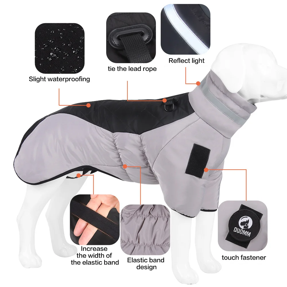 dog jacket winter clothes  outdoor warm coat   waterproof  Wind-Proof thicken dog Apparel pet   clothes
