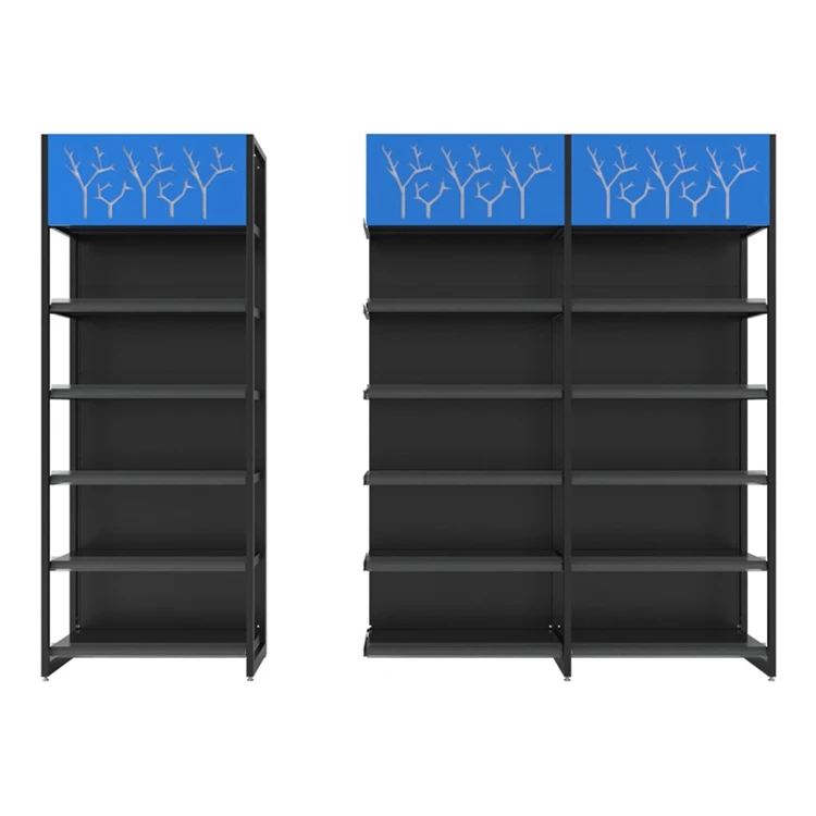 Retail Store Gondola Wholesale Steel Supermarket Store Shopping Display Racks Minimarket Shelf Units