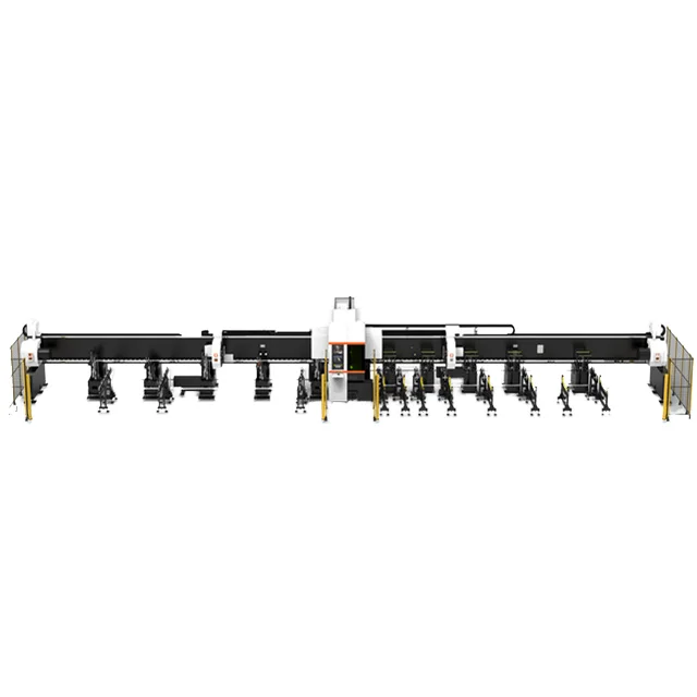 High Power Full Automatic Loading 3D Pipe Tube Cutting Machine Large Fiber Laser Cutting Yaskawa Local Laser Service Included
