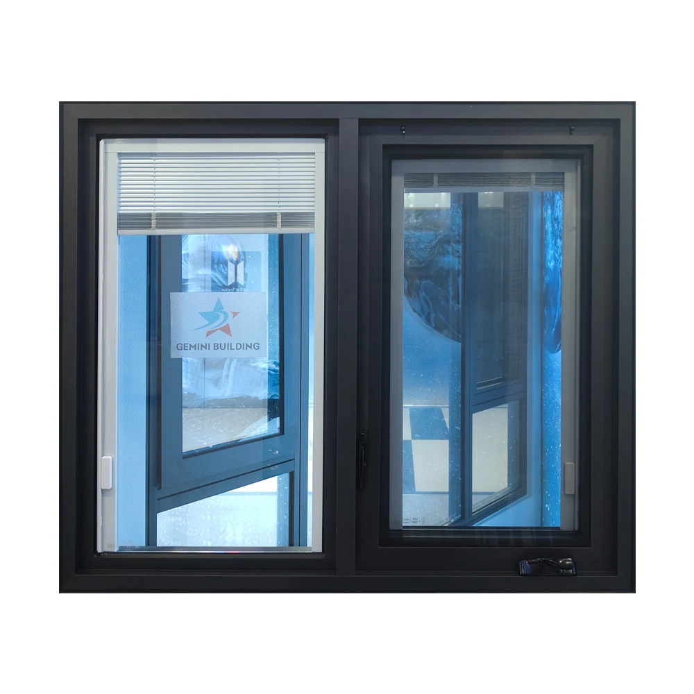 Manual Aluminum Hand-Operated Awning Windows - Easy Open & Close