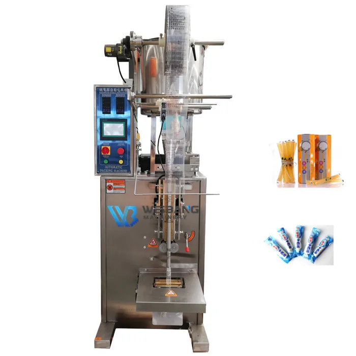 WB-330Y 5ml 10ml 20ml 30ml 50mlPouch Liquid Ice Lolly Milk Pure Water Soy Sauce Packing Machine