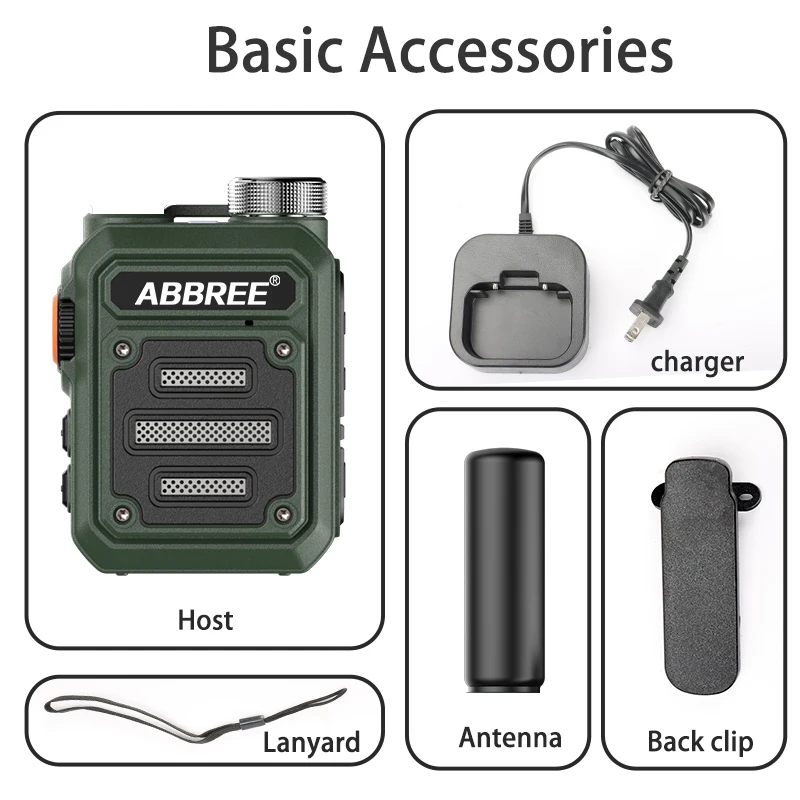 ABBREE AR-63 портативный мини иди и болтай Walkie talkie беспроводное Копировать частоты Ham Радио для охоты Profesional записывающие устройство десткий коммуникатор в случаи опасности Type-C
