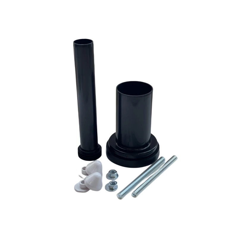 pipe connect fitting Best Price Bathroom Toilet Pan connector wc connection tube with metal bolts round tube corner connector