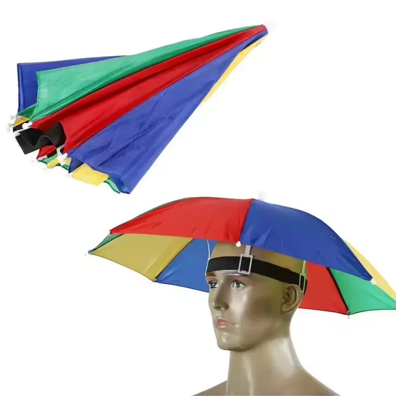 Nuoxin Small Exquisite Portable Pongee Rainbow Head Folding Parasol Umbrellas Outdoor For Go Out