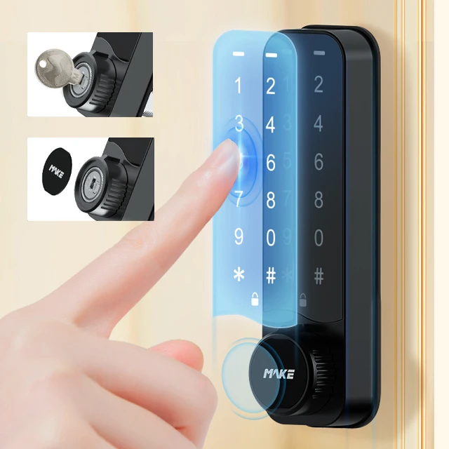 MK735 IP65 waterproof Electronic coded Password Lock Digital Cabinet Passcode Lock Keyless Fitness Gym touch keypad Locker Lock