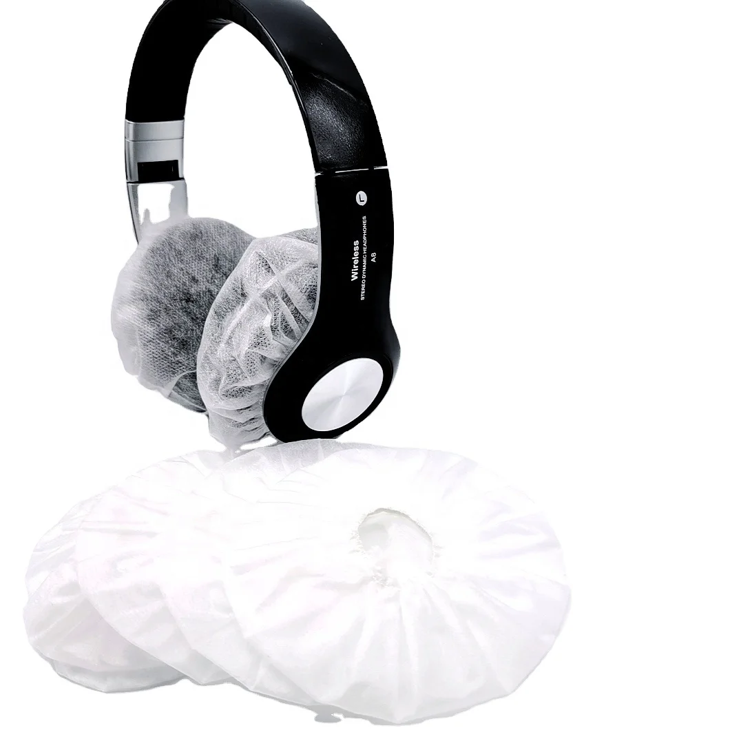 Disposable Nonwoven Headphone Cover Airlines Earpad Cover