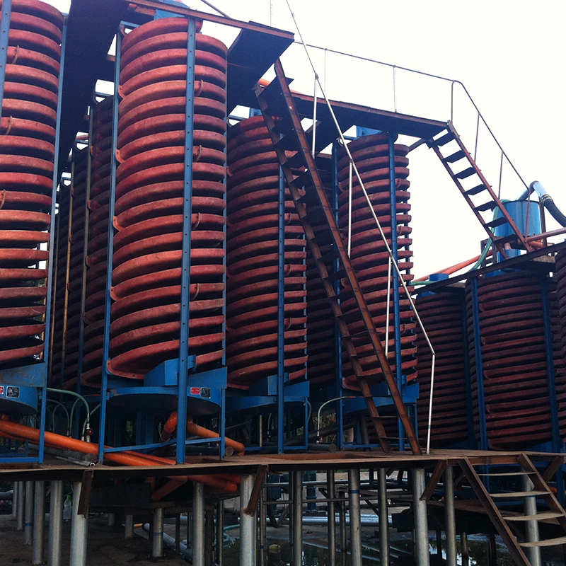 Fiberglass Spiral Concentrator Mineral Processing Spiral Separator Gravity Spiral Chute Separation Plant