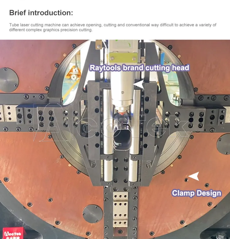 Customized Laser Cutting Machines Factory Sale Laser Tools 220*6000mm Cutter Size Tube Plate Laser Cutter for Metal Pipe