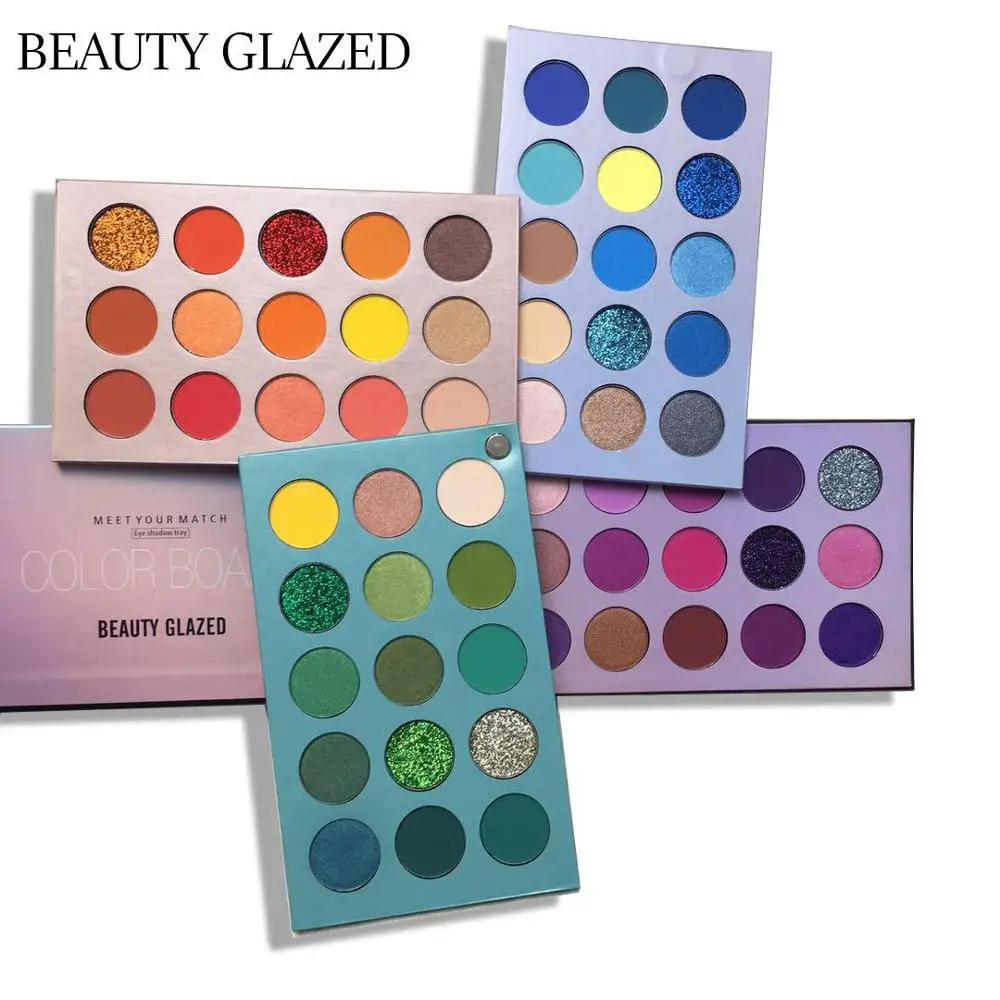 
Wholesale Beauty Glazed Colors Palette Eyeshadow Glitter Pigment beauty glazed eyeshadow palette 