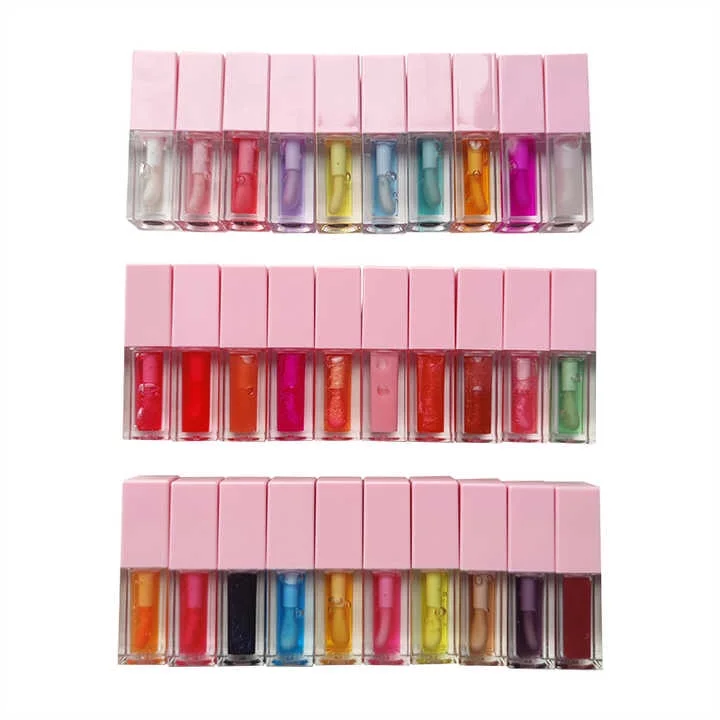 Natural Organic Private Label Custom Fruity Flavored Clear Lipgloss Vendor Shiny Beautiful Cute Girl Glitter Kids Lip Gloss