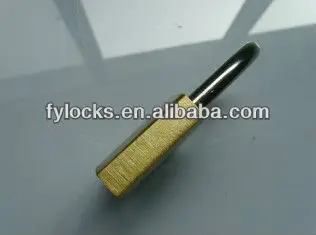 brass color made in china blister card packing 40mm cheap padlock (stock)