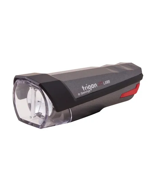 Cycling ebike bicycle Spanninga front light Trigon 25 with USB stock in Germany warehouse