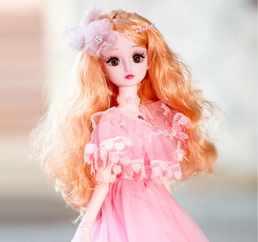 2023 Wholesale Price High Quality Original Design Luxury 1/3 Scale 60 cm Princess Doll Baby Toy with Elegant Doll Dress For Kids