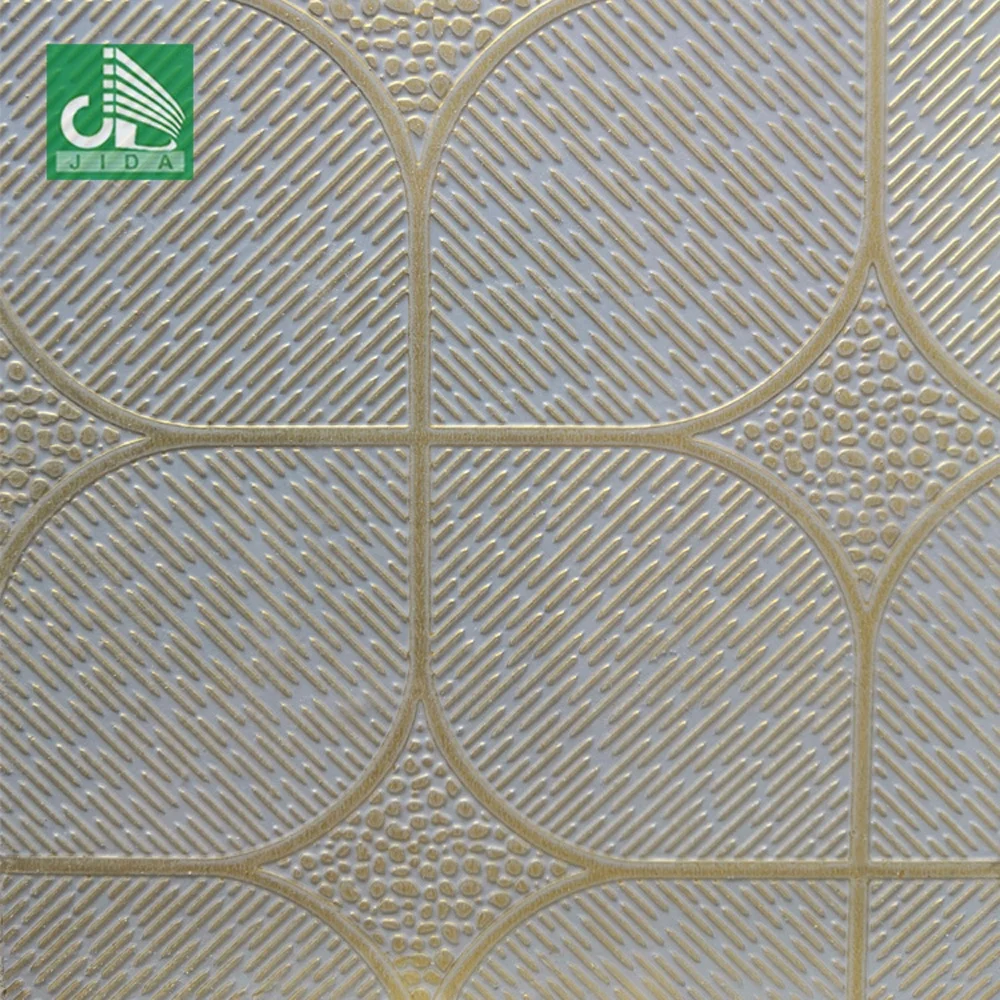 PVC Gypsum Ceiling Tile JIDA Gypsum Board False Ceiling Designs