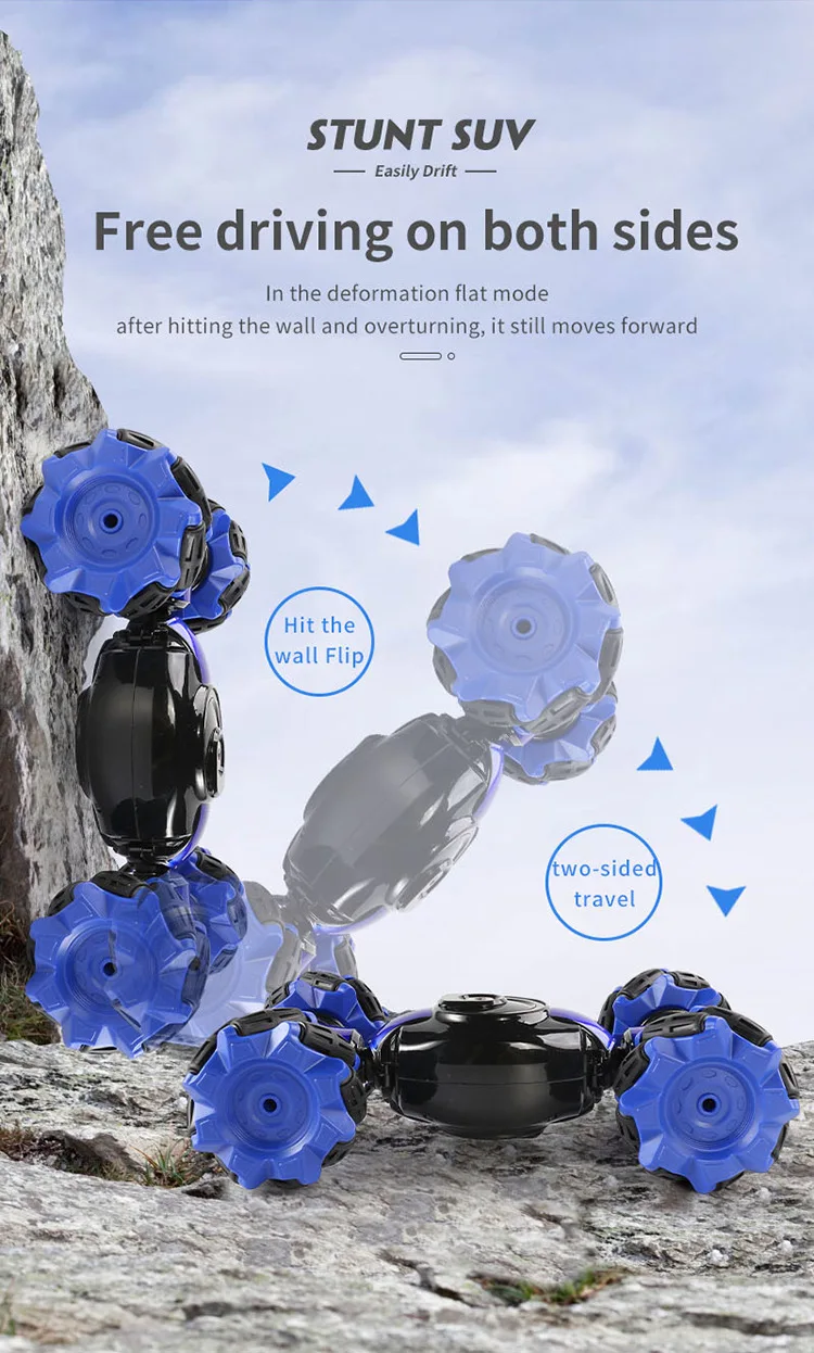 1:16 4WD RC Car Kid Toy Radio Gesture Induction Music Light Twist High Speed Stunt off Road Drift Vehicle Remote Control Car