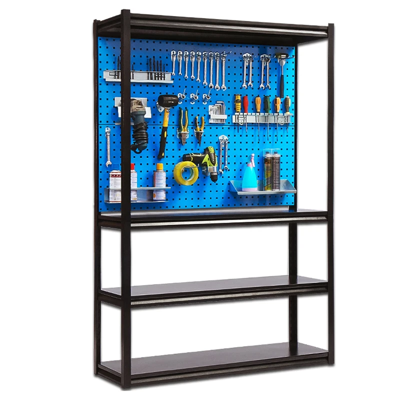 Multiple Specifications Hardware Tool Display Stand Grocery Shelf With Hanging Plate Retail Store Display Shelving