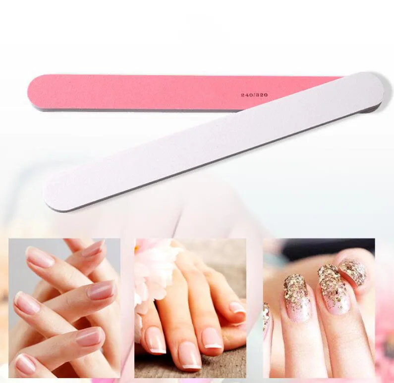 Hot Sale Professional Nail Supplies Sanding Emery Boards Disposable logo Printed 100 180 Grit